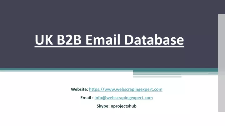 uk b2b email database