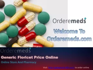 Generic Fioricet Price Online