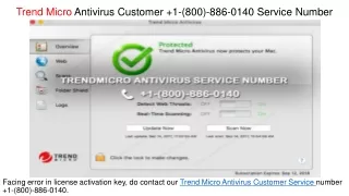 Trend Micro Antivirus Customer  1-(800)-886-0140 Service Number