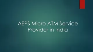 aeps micro atm service provider in india