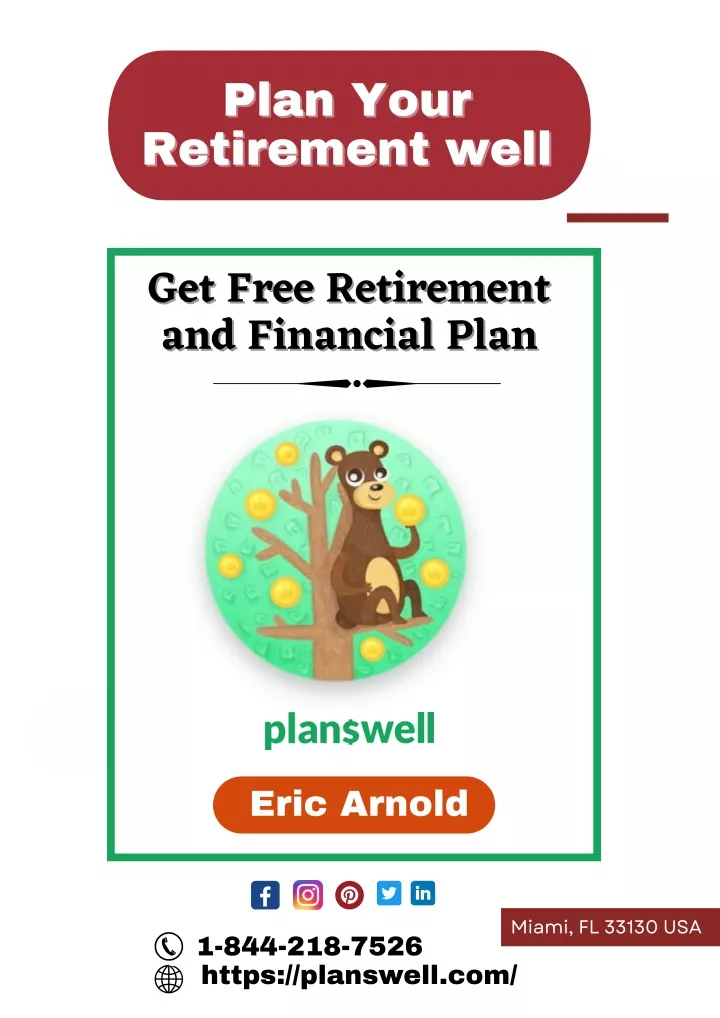 plan your plan your retirement well retirement