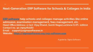 Next-Generation ERP Software for Schools & Colleges in India