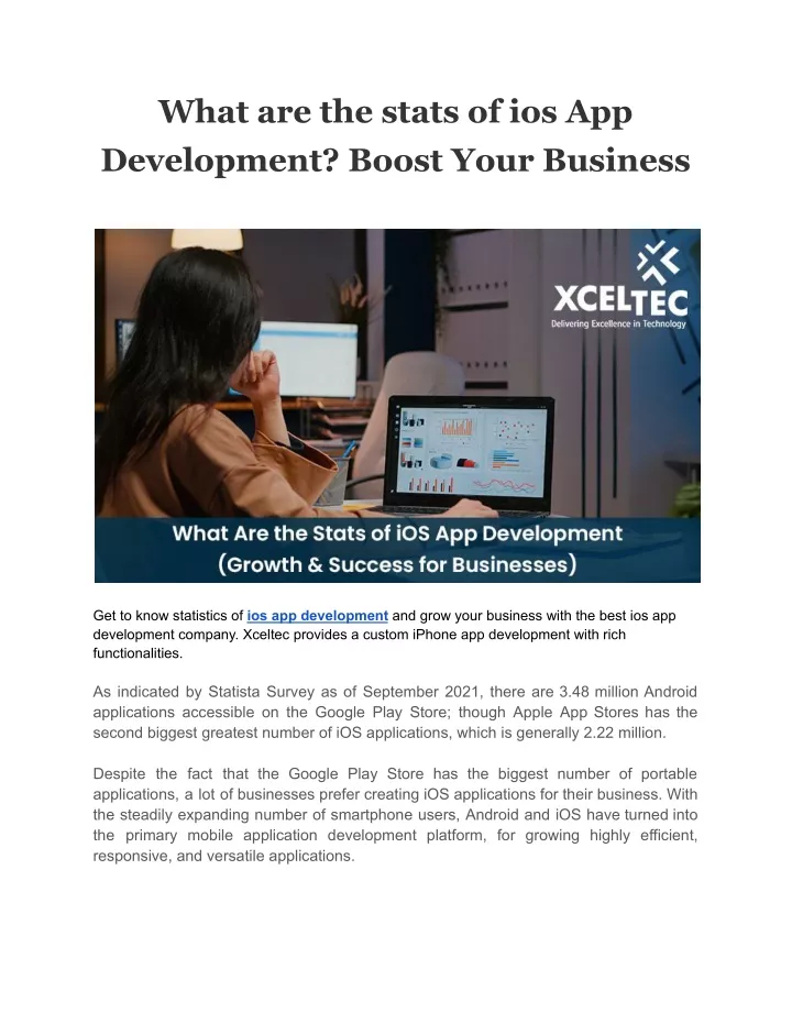what are the stats of ios app development boost