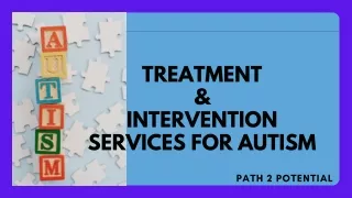 treatment intervention services for autism
