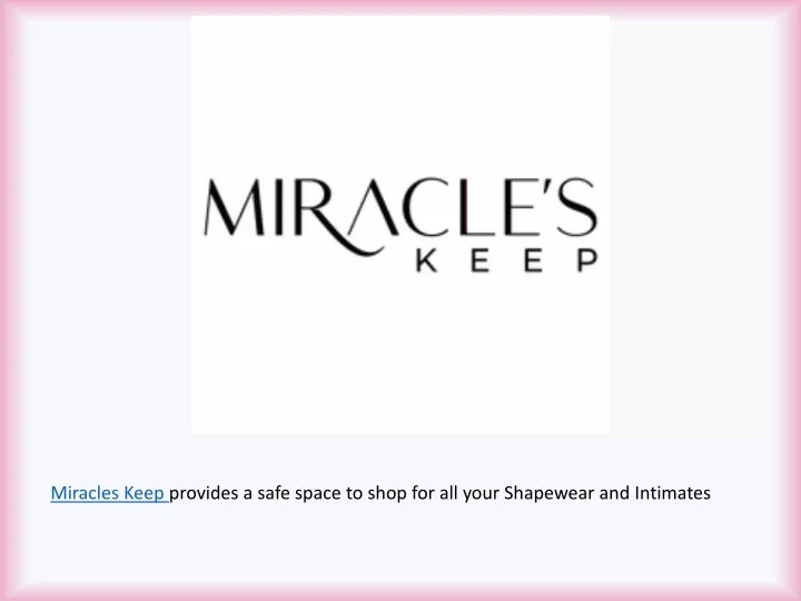 miracles keep provides a safe space to shop
