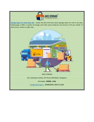 garage space for rent near me locate the best
