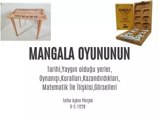 mangala oyununun tarihi yayg n oldu u yerler