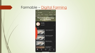 Farmable – Digital Farming