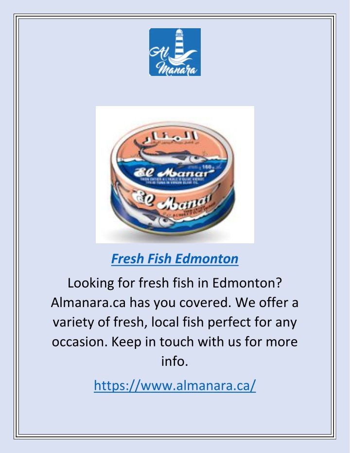 fresh fish edmonton