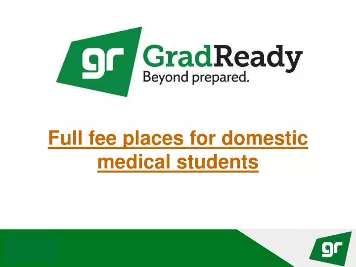 full fee places for domestic medical students