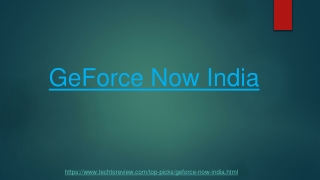 geforce now india