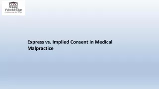 express vs implied consent in medical malpractice