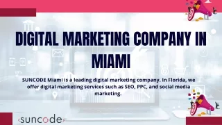 Digital Marketing Company in Miami| Suncode Miami