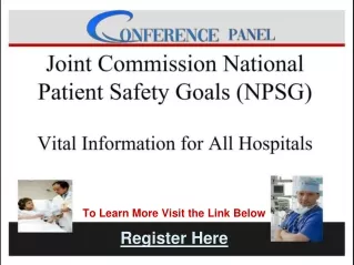 2022 National Patient Safety Goals: Complete Information