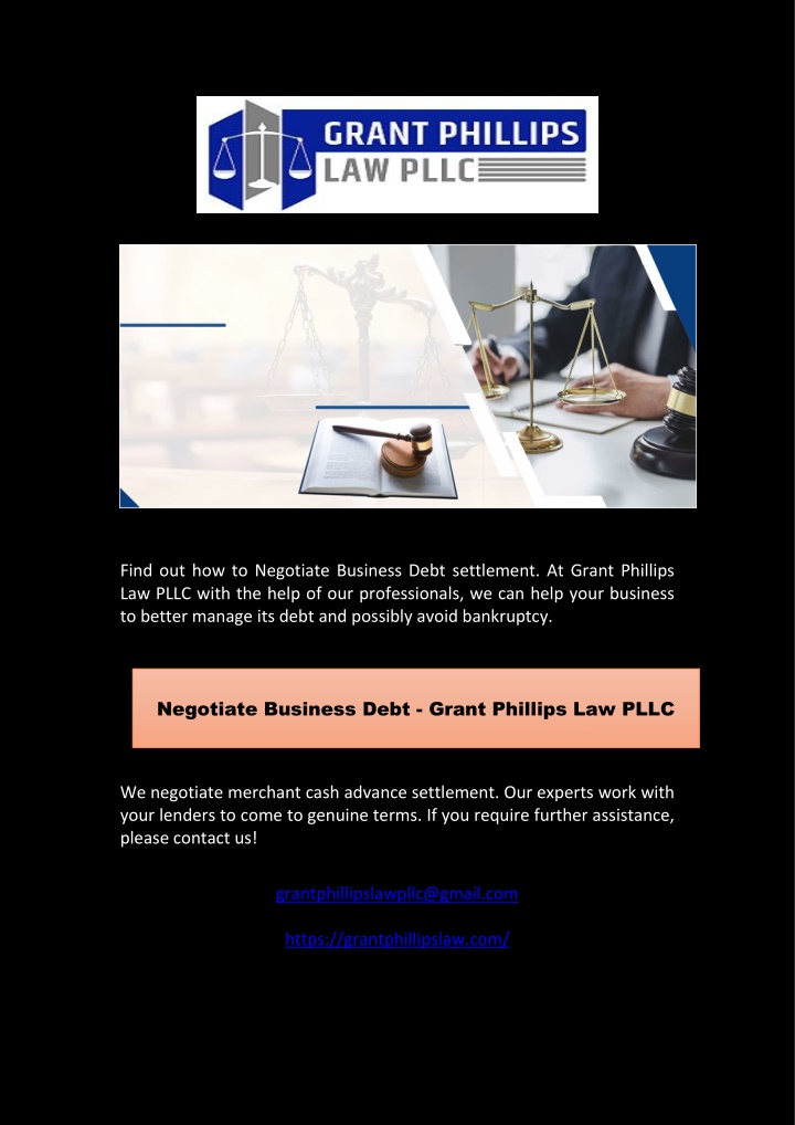 find out how to negotiate business debt