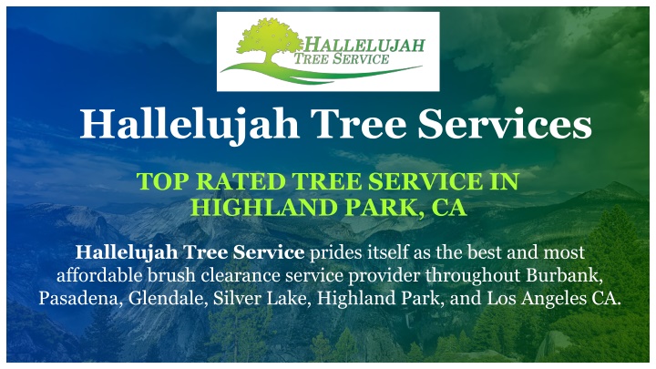 hallelujah tree services