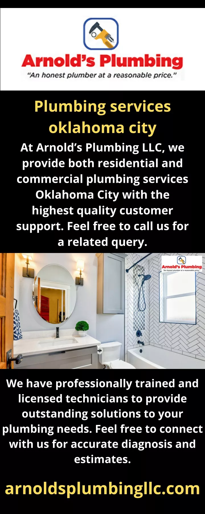 plumbing services oklahoma city at arnold