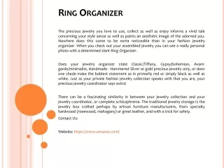ring organizer