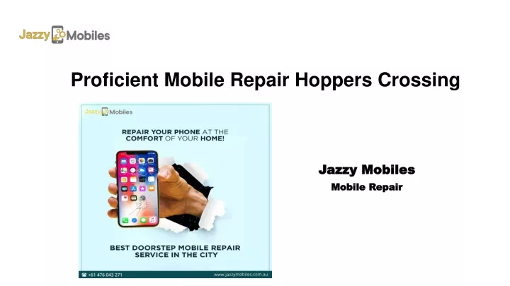 proficient mobile repair hoppers crossing