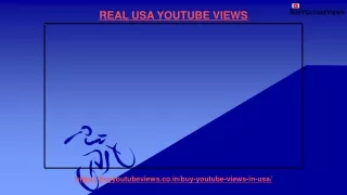 REAL USA YOUTUBE VIEWS