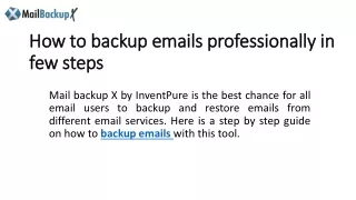 Best Mail Backup Tool