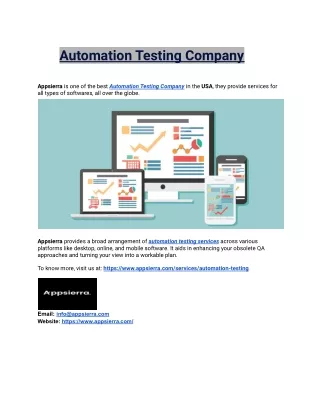 automation testing company