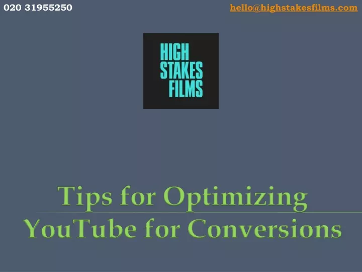 tips for optimizing youtube for conversions