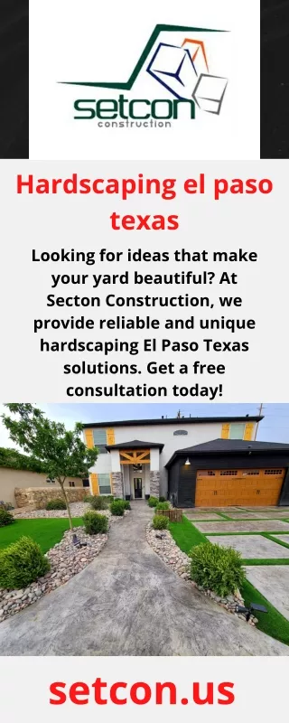 Hardscaping el paso texas