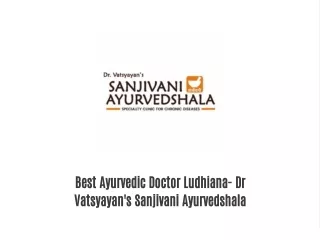 Best Ayurvedic Clinic in Punjab