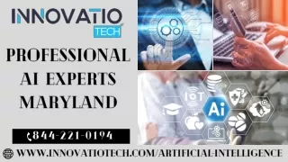 Professional AI Experts Maryland | Top AI Solutions | Innovatio Tech