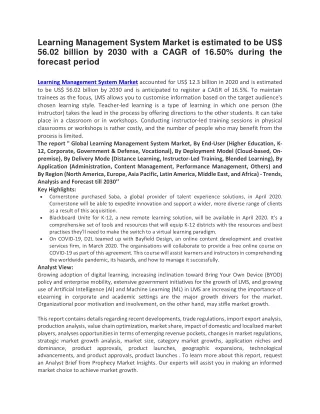 learning management system market is estimated