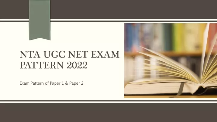 nta ugc net exam pattern 2022