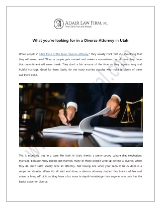 what you re looking for in a divorce attorney