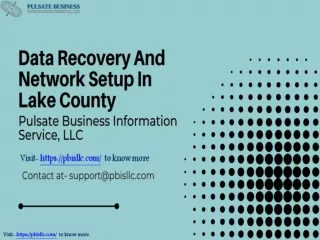 Data Recovery and Network Setup in Lake County