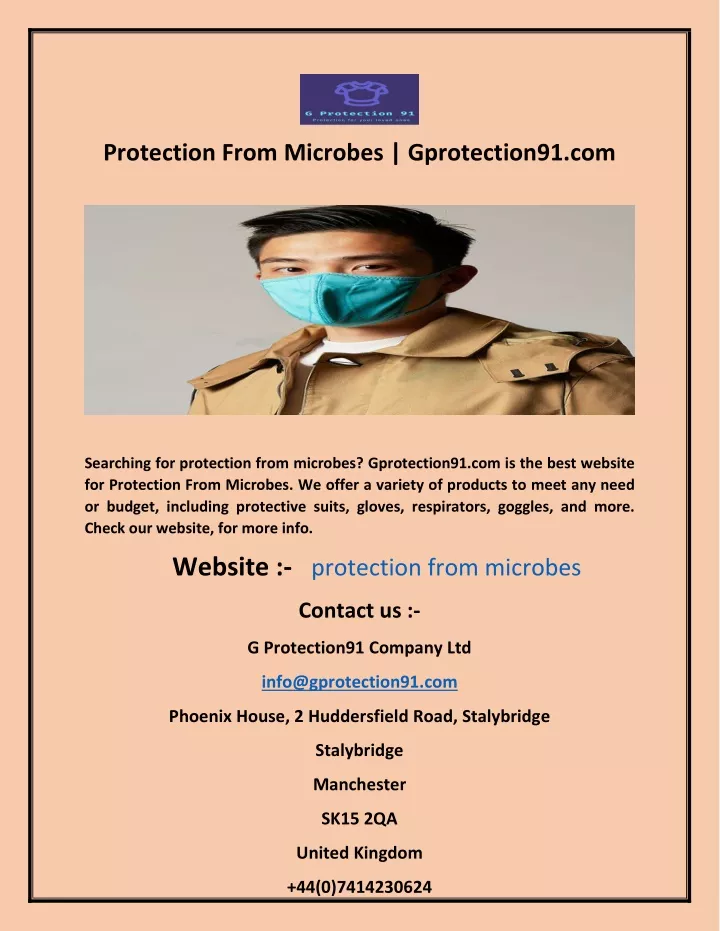 protection from microbes gprotection91 com