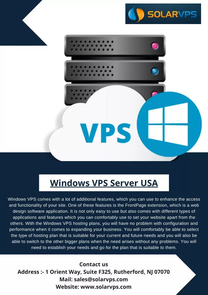 windows vps server usa