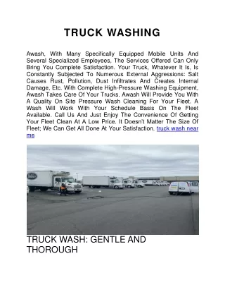 truck wash near me