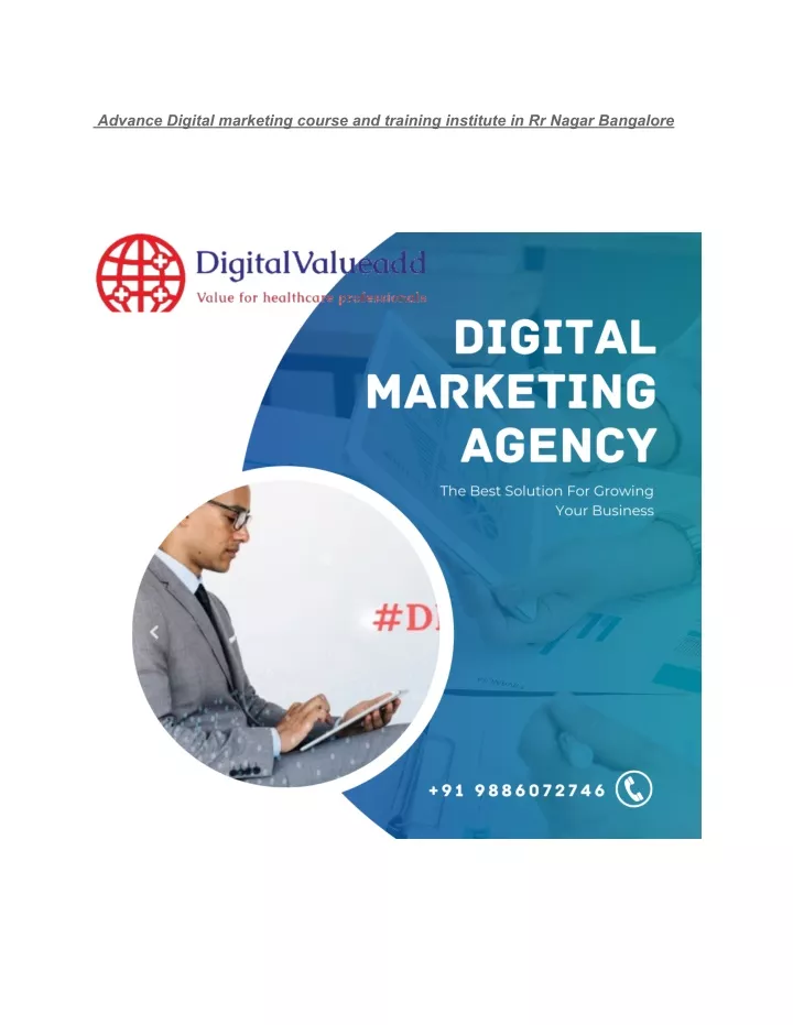 advance digital marketing course and training