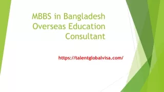 MBBS in Bangladesh Overseas Education Consultant