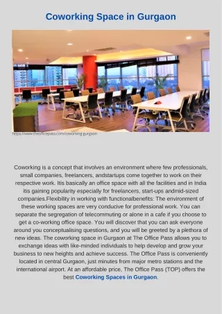 coworking space in gurgaon