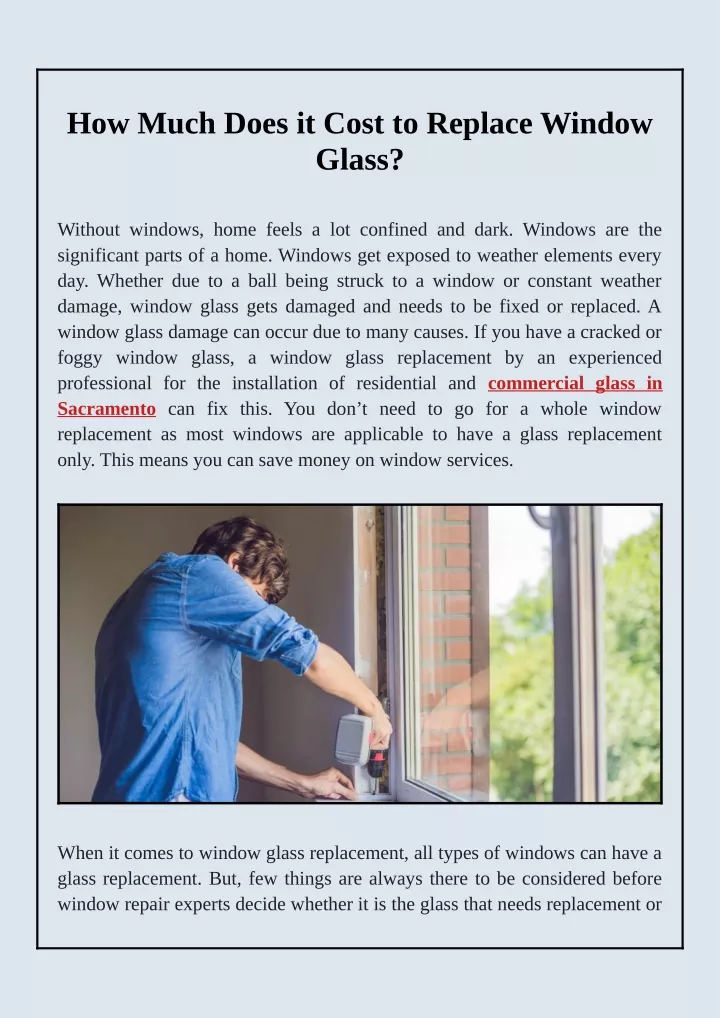 how much does it cost to replace window glass