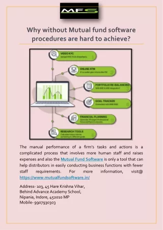 why without mutual fund software procedures