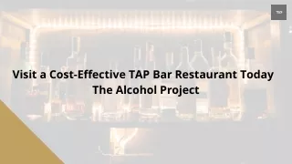 Best Restaurant in Haridwar | The Alcohol Project