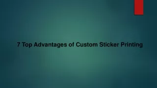 7 top advantages of custom sticker printing