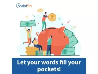 Let your words fill your pockets!