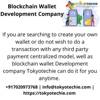 Blockchain wallet development