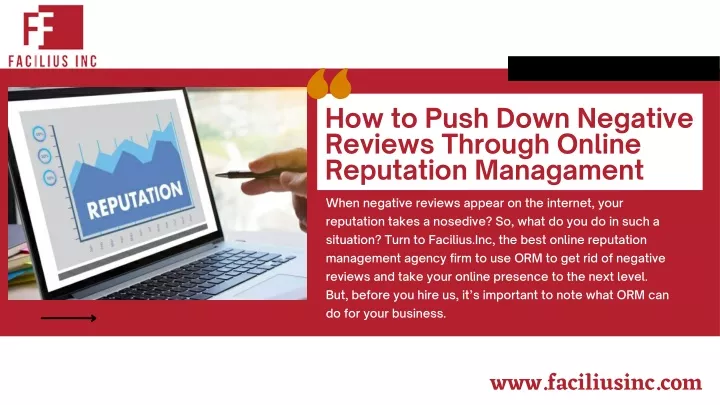 how to push down negative reviews through online