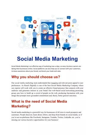 Social Media Marketing Service
