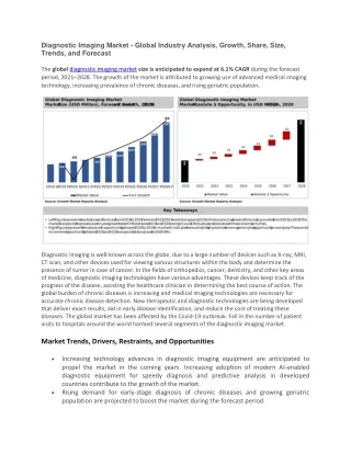 diagnostic imaging market global industry