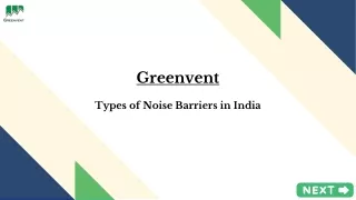 Types of Noise Barriers in India